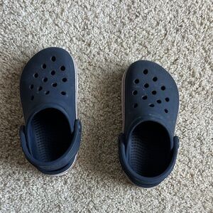 Kids Navy Crocs - toddler size 9